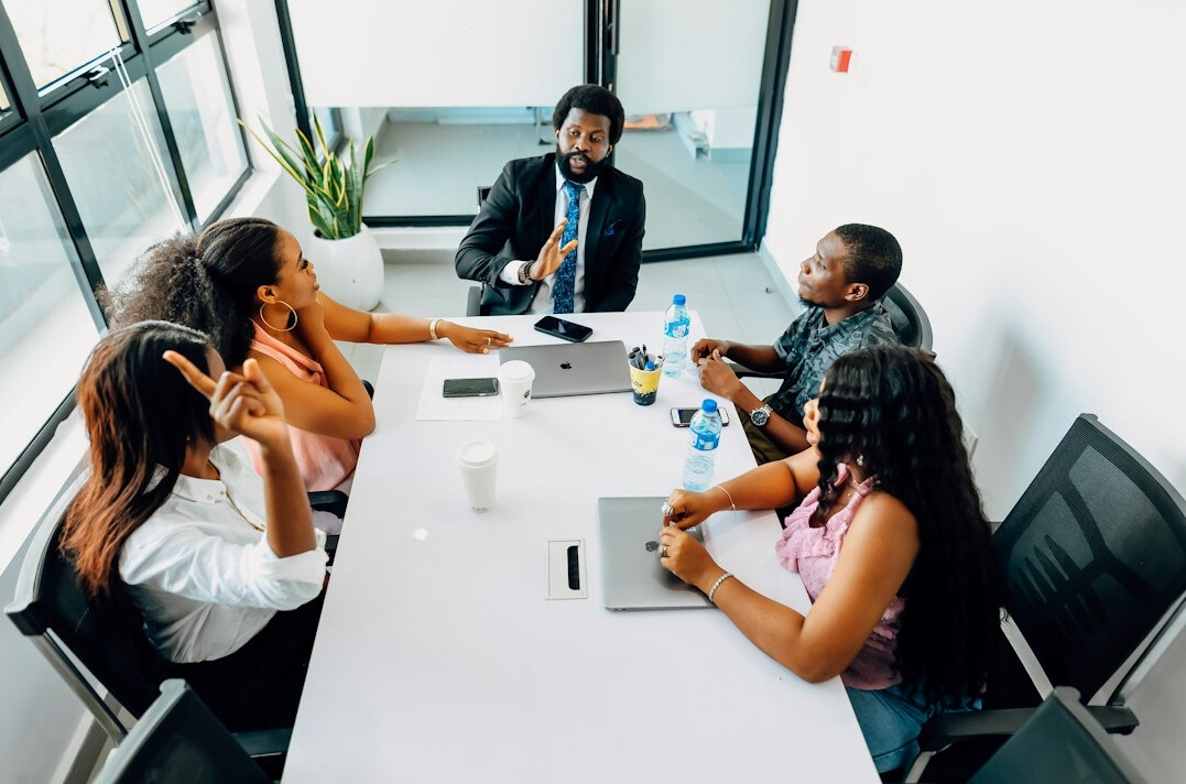 diverse it team meeting