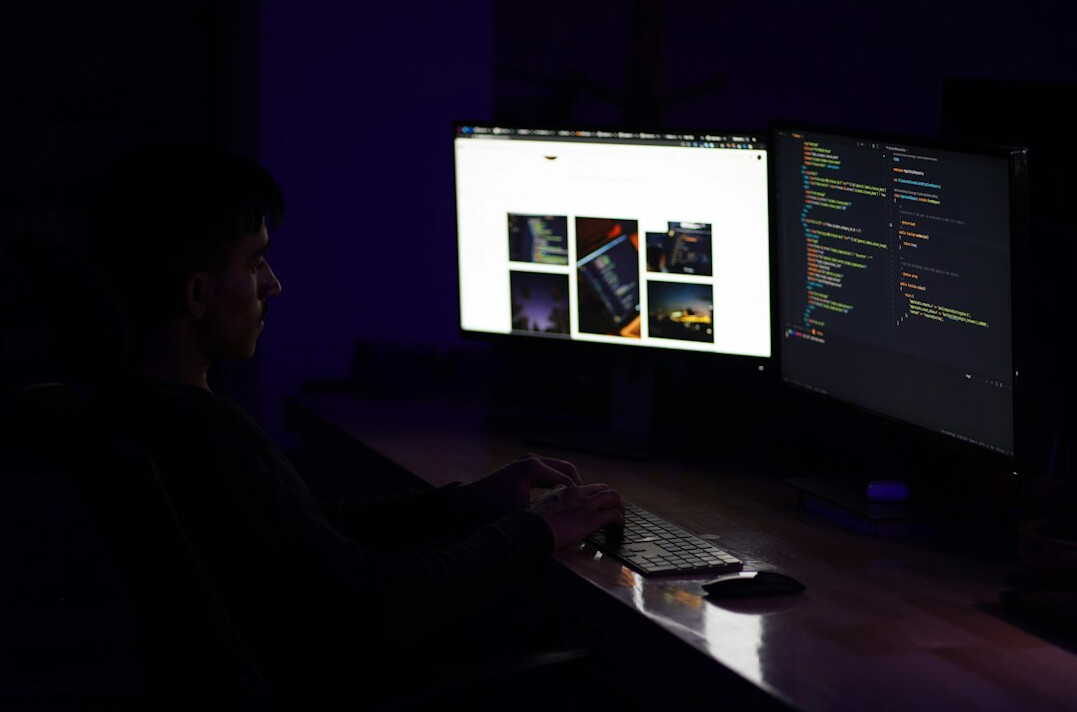 it professional coding at desk