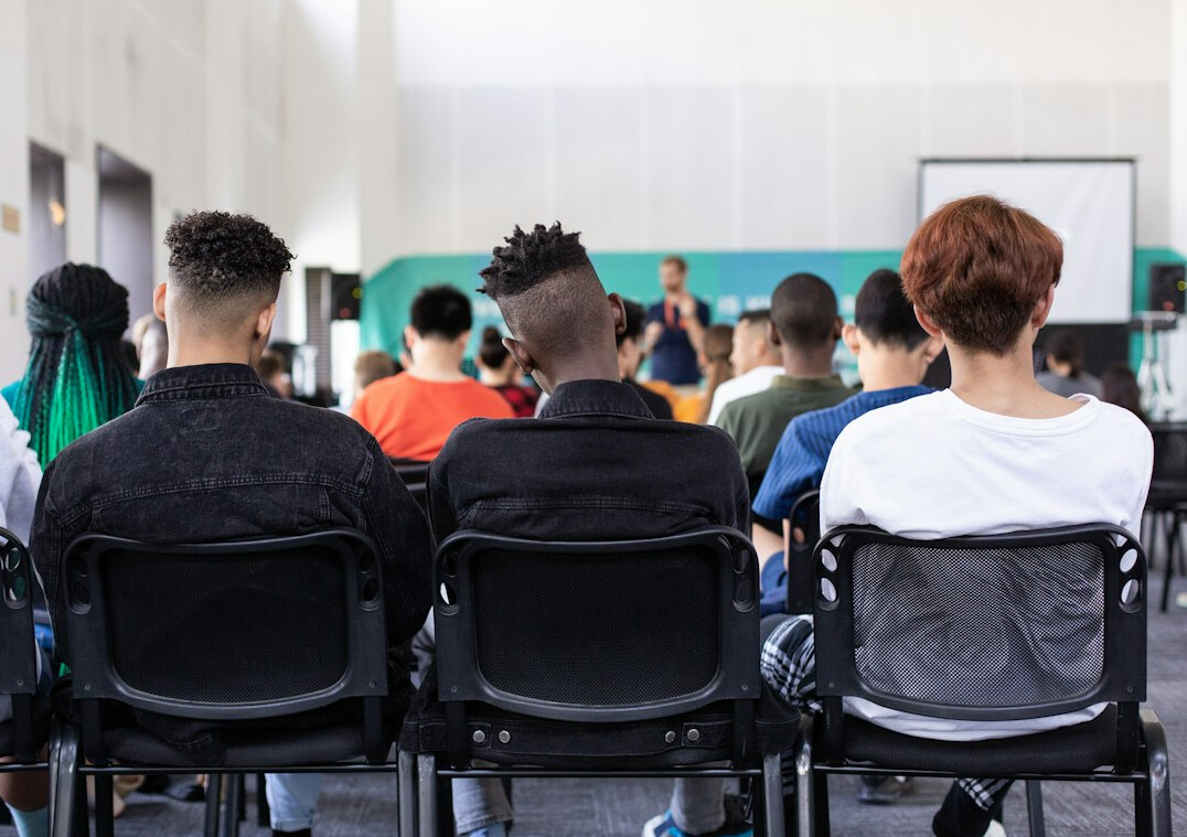 group of students in classroom